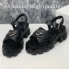 10A Kwaliteit Designer Dikke Zolen Sandalen Mode Dames Zomer Vakantie Schoenen Met Gekruiste Bovenwerk Casual Stijl Schoenen 26560