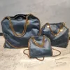 stella mccartney sac à bandoulière sac à main de luxe designer femmes haute qualité ruban bleu noir mode femmes cross body bourse unique épaule chaîne sac à dos flip sac