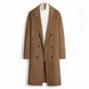 Autumn and Winter New Product 100% Wool Free Cashmere Coat Long Double sided Wool Coat Men's High end Wool Coat Wholesale