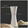 Vases New Ceramic Handicraft White Vase Modern Simple Porcelain Living Room Decoration Home Furnishing Craft 210409 Drop Delivery Home Dhhz5