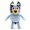 Animali di peluche ripieni All'ingrosso e al dettaglio 28 cm cucciolo famiglia arancione blu cappotto cane genitori peluche bambola giocattoli regalo carino 240307