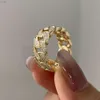 Кубинское кольцо-цепочка с настоящим бриллиантом в стиле хип-хоп, полная вечность, 14-каратное 18-каратное золото, модные мужские кольца для свадьбы, годовщины свадьбы, OEM