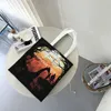 Shopping Bags The Last Of Us Canvas Shoulder Bag Women Fashion Large Capacity Handbag Kawaii For Student Travel