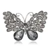 Broches pour femmes antique grande broche papillon Corsage cristal diamant papillons broches pour dame bijoux de mode