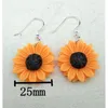 Boucles d'oreilles pendantes en forme de tournesol pour femmes, Lot de 20 paires, déclaration coréenne, jaune, goutte d'eau, bijoux à la mode, 2024