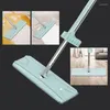 Car Wash Solutions Hands Free Self Wring Squeeze Microfiber Spin Push Mop Clean Tool Pads