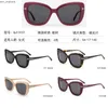 Large frame womens sun protection wearing sunglasses with T-shaped decorative pieces fashionable commuting and leisure board polarized sunglasses new