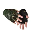 2PCS Full Finger Tactical Gloves Kids Antislip Hard Protect Gear Riding Camouflage Army Combat Glove For Child 240226