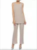 S Women Three Pieces The Pant Suits With Long Jacket Custom Made Casual Mother Of Bride Dress Uits