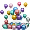 Ballon épais en Latex de forme ronde de 10 pouces, ballons de décoration pour Festival, mariage, fête d'anniversaire, accessoires de décoration de noël TH1318