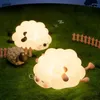 Nattlampor LED -ljus USB -laddningsbar lampa Touch Sensor Silikon Mood Panda Sheep For Kids Bedroom Decor