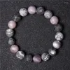 Bracelet de perles mates pour hommes et femmes, fil de 10mm, tendance, fait à la main, rond porte-bonheur, pierre naturelle, bijoux minéraux, cadeaux, vente en gros