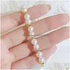 Bracelet de perles d'eau douce pour femmes et filles, bijoux fins, livraison directe, Bracelets Dhkdl