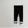 Pantalons collants pour enfants, Leggings pour bébés garçons et filles, pantalons unisexes pour nourrissons, Style à Base droite à rayures, 0-2 ans