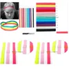 Headbands Mulheres Esporte Headband Doce Cor Simples Elástico Hairband Yoga Umidade Wicking Sólido Lenço de Cabelo Acessórios Para Homens Ao Ar Livre Dhn4M