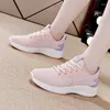 Zapatos informales para mujer, zapatillas deportivas para correr de malla con cordones, planos, cómodos, transpirables, color negro, talla 35-40, mocasines, regalo para madre