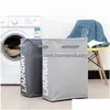 Storage Baskets Shushi Selling Collapsible Laundry Hamper Waterproof Mti-Functional Corner Slim Basket Dirty Cloth Storage T200115 Dro Dha5K