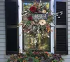 Dekoracyjne wieńce kwiaty jesienne przez cały rok drzwi przednie realistyczne girlandowe domowe dekoracja wakacyjna A19090947