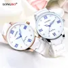 CWP 2021 Top Marca Longbo Moda de lujo Casual Cuarzo Relojes de cerámica Lady Relojes Mujer Mujer Reloj de pulsera Vestido de niña Mujer Ladie317Q