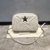 stella mccartney borsa a tracolla borsa del progettista di lusso delle donne di alta qualità bianco nero delle donne di modo stella borsa borsa fotografica borsa singola catena di spalla zaino borsa di vibrazione