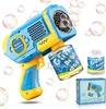 Giochi con la sabbia Divertimento acquatico Astronauta Automa Macchina per bolle di sapone per bambini Pistola per bolle Lanciarazzi Soffiatore di bolle per bambini Creatore di bolle di sapone Giocattoli estivi
