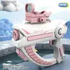 Gun Toys Pistolet à eau électrique en rafale, jouet portatif, pistolet à eau automatique, jouets de combat d'eau en plein air pour enfants, cadeaux