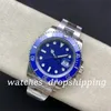 VSF Mens Watch 40mm Blue Dial Ceramic Bezel Cal 3135 Movement Automatic Mechanical 116619 Luminous Sapphire Glass Eta Diving Super Edition Sports Watches