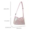 Shoulder Bags Fashion For Women Shopping Sling Bag PU Laser Gloss Crossbody Solid Color High-quality Designer Handbags