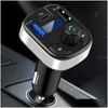 Auto Altro Elettronica per auto Nuovo Kebidu Bluetooth 5.0 Trasmettitore Fm Mani - Radio Mp3 Aux Adattatore USB Pd Caricatore Tipo-C Fast Drop Delive Dhgqc