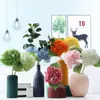 Dekorative Blumen, künstliche Zierpflanze, grüne Hortensie, süßer Alyssum, falscher Bonsai, Heimbüro-Dekoration