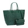 goyar väska designer kvinnor tote shopping handväska berömt mode gå stor gård kapacitet färgglad axel goyar väska strand väskor grön grå plånbok goyatd väska