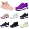 New men women shoes Hiking Running flat Shoes soft sole fashion purple white black comfortable sports Color blocking Q72 GAI usonline