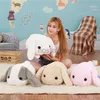 40cm Big Long Ears Plush Animals Stuffed Bunny Rabbit Soft Baby Kids Sleep Toys Birthday Christmas Gifts LJ201126 240307