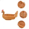 Setwares Sets Imitatie Rattan Opslagmand Handig dessert voor Desk peefowl Modellering Dagelijks gebruiksmanden