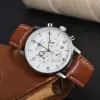 2024 Zeppelin Watches Mens 최고 브랜드 럭셔리 캐주얼 가죽 쿼츠 남성 지시 비즈니스 시계 남성 스포츠 방수 날짜 크로노 그래프 01