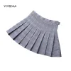 Dresses Women Pleated Skirt Summer Casual Aline Ladies Plaid Skirt High Waist Ladies School Girl Pleated Skirts Sweet Mini Plaid Skirts