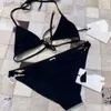 Kadın Mayo Kadın Bikini Tasarımcı Mayo Moda Mektubu Bikini Kısa Set Seksi Luxury Mayo Thang Set 240307