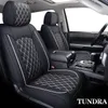 Sitzabdeckungen Full Set Langable wasserdichtes Leder für Pickup -Lkw für Toyota Tundra 2008 bis 2024