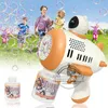 Giochi con la sabbia Divertimento in acqua Astronauta Macchina automatica per bolle di sapone per bambini Pistola a bolle Lanciarazzi Soffiatore di bolle per bambini Creatore di bolle di sapone Giocattoli estivi