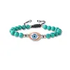 Chaîne Turquoise Eye Charm Bracelet Bouddha Réglable Pierre Bracelets De Perles Bracelet Pour Femmes Bijoux De Mode Livraison Directe Bijoux Dhxez