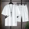 Męskie koszulki z krótkim rękawem i sportowe szorty swobodny strój do joggingu letnia moda sportowa odzież sportowa
