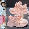 Sneakers Dress Shoes Girls shoes sports summer breathable mesh childrens small white mens middle and large dad spring autumn stylesH240307