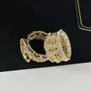 Channelle Anillo de diamantes con incrustaciones de cuerda de cuero para mujer, joyería hecha a mano de temperamento de alto grado