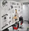 3D -tapet Custom Po European och American Trend Barber Shop Beauty Shop Bakgrund Heminredning vardagsrum tapeter för vägg1253796