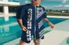 Summer Men S Sports Suit T Shirt Creative Footbal Retro Clothing 3D Square Rugby Print and Shorts Set Tops 2206153162723