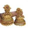 Baumelnde Ohrringe für Frauen, traditionelle Kleidung, Frau/Mädchen, vergoldet, neueste, ausgefallene Legierung
