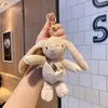 Rrabbit Plush Pendant Catching Machine Doll Wholesale Street Stall Doll Cartoon Keychain Plush Toy