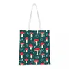 Сумки для покупок Волшебная красочная сумка на плечо с грибами женская парусиновая модная сумка большой вместимости Kawaii для женщин
