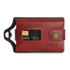 Slim plånbok Nytt kreditkort Plånbok Men Leather Metal Minimalist EDC Travel Front Pocket Plånbok för anteckningar och kort av Zeeker2250