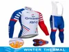 2020 New Groupama FDJ Cycling Team Jersey Bibbs Pants Set Ropa Ciclismo Mens Winter Thermal Fleece Pro Bike Jacket Maillot wear5282543